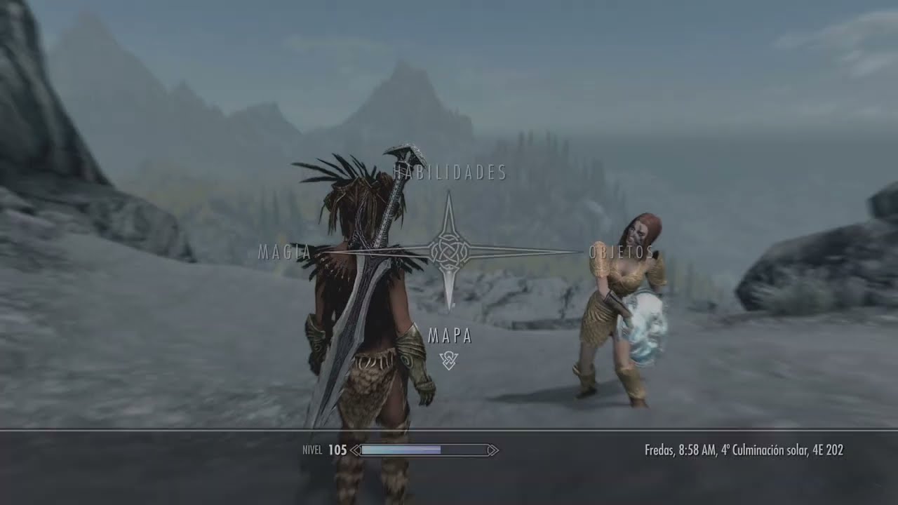 Guerrero de Ébano (El enemigo mas poderoso del juego) Skyrim PS5 --- 4K y platino sacado (353)