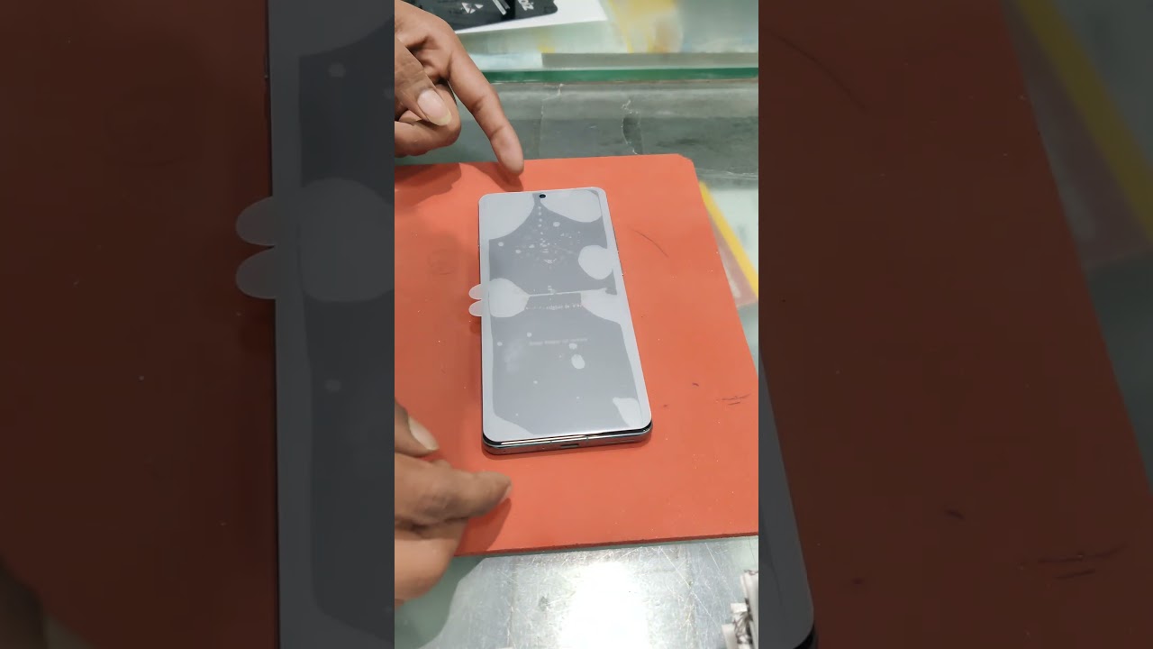 how to apply screen protector membrane One plus 12  membrane sheet #shortvideo #viralshort