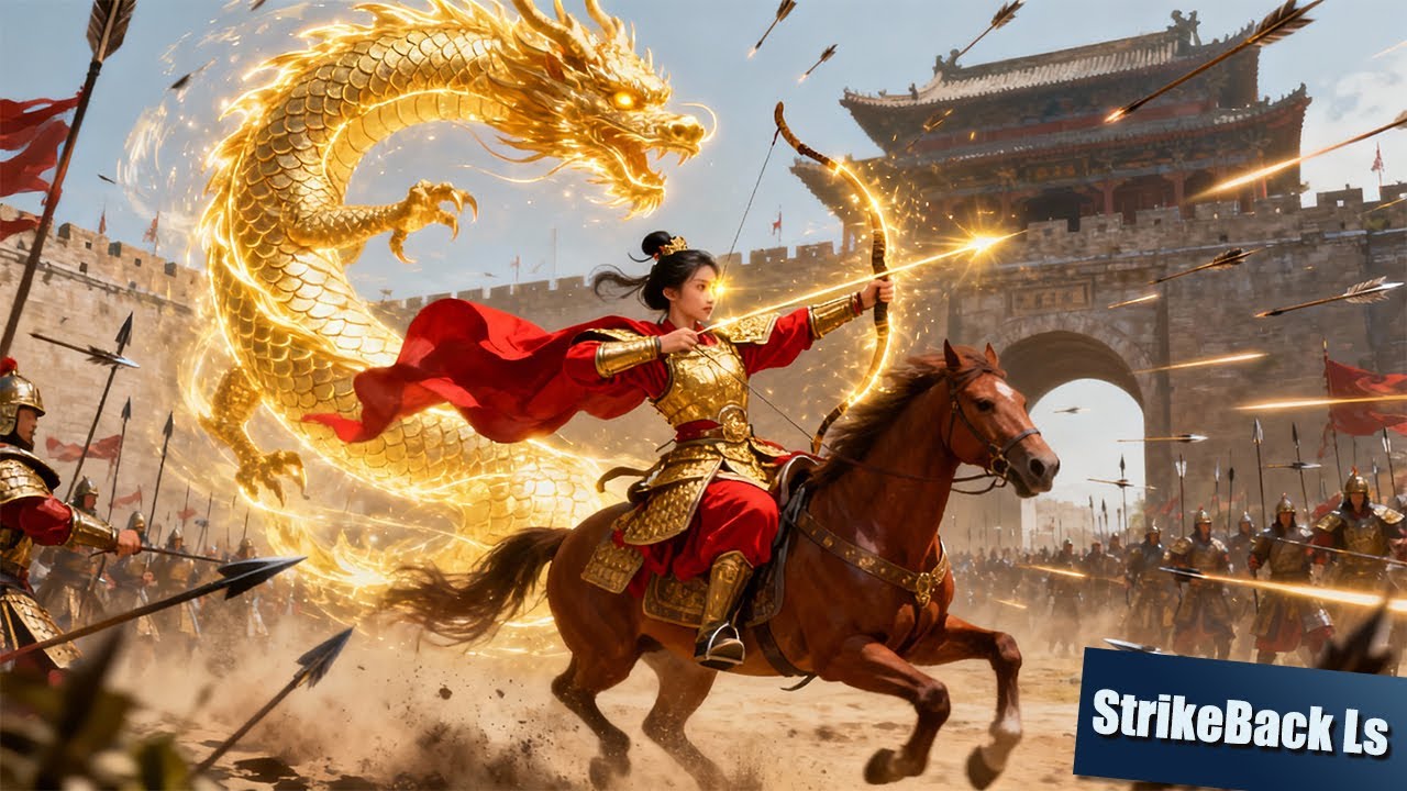 Kung Fu Warrior Goddess General Rides into Battle and Fires Arrow That Turns the Tide Against Enemy!