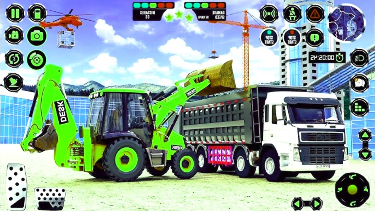 🥳 JCB vs Dump 💥 Truck Gameplay 🚜  Real Construction Simulator Game #gaming #truck #jcb #viralvideo