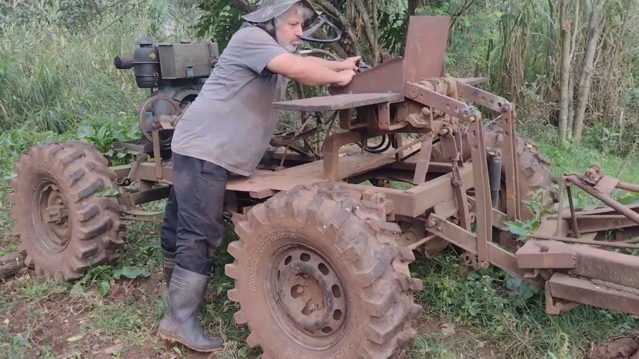 Deu b.o no trator caseiro 4x4