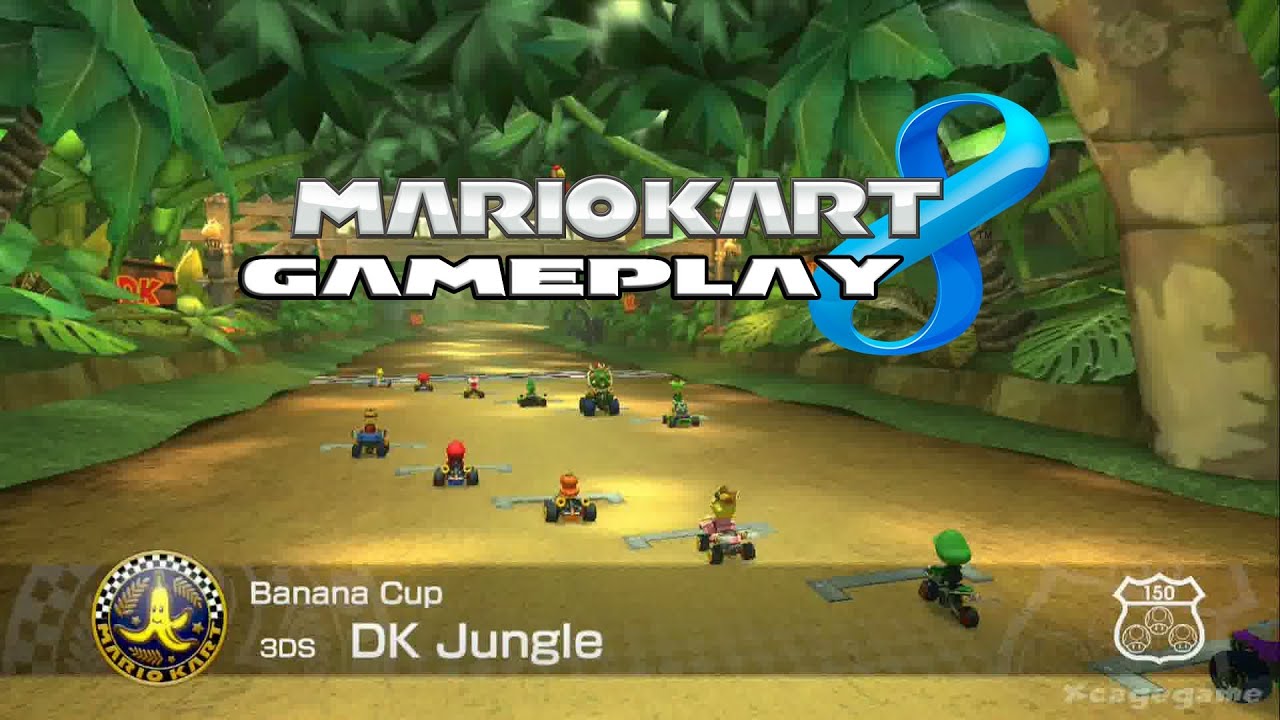 Mario Kart 8 - DK Jungle ( 3DS )  - Banana Cup - Roy Gameplay [ HD ]