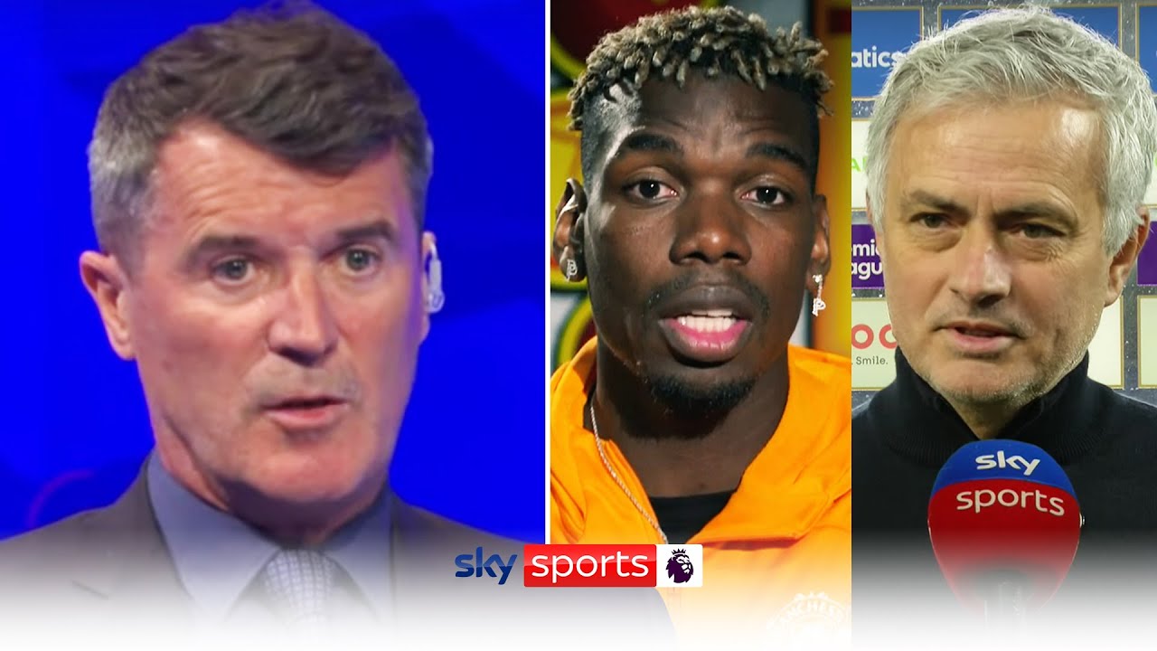 Roy Keane reacts to Paul Pogba's comments on Jose Mourinho 👀