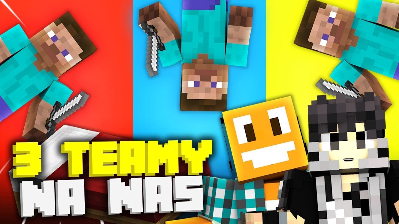 3 TEAMY NA NAS! - BED WARS #1 /w @MinecraftLJay