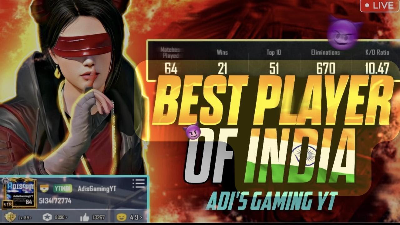 BEST PLAYER IS LIVE - PUBG MOBILE