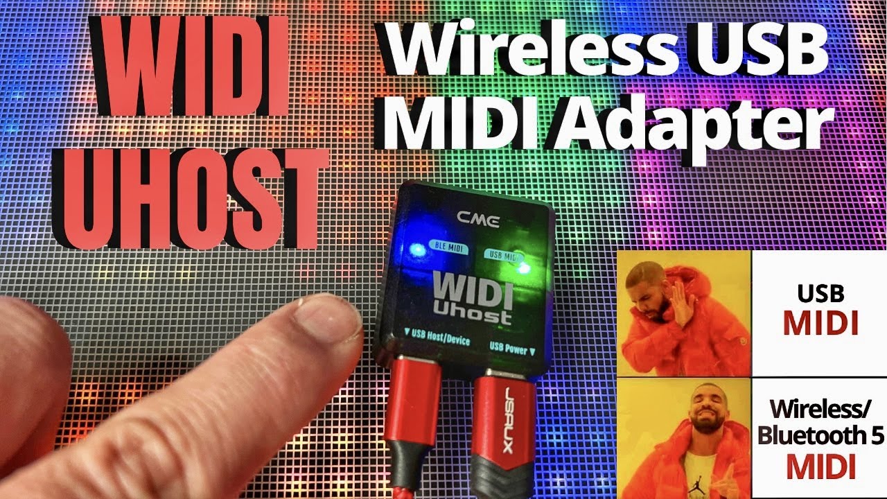 WIDI Uhost - Convert USB MIDI to WIRELESS/BLUETOOTH MIDI - Demo/Review