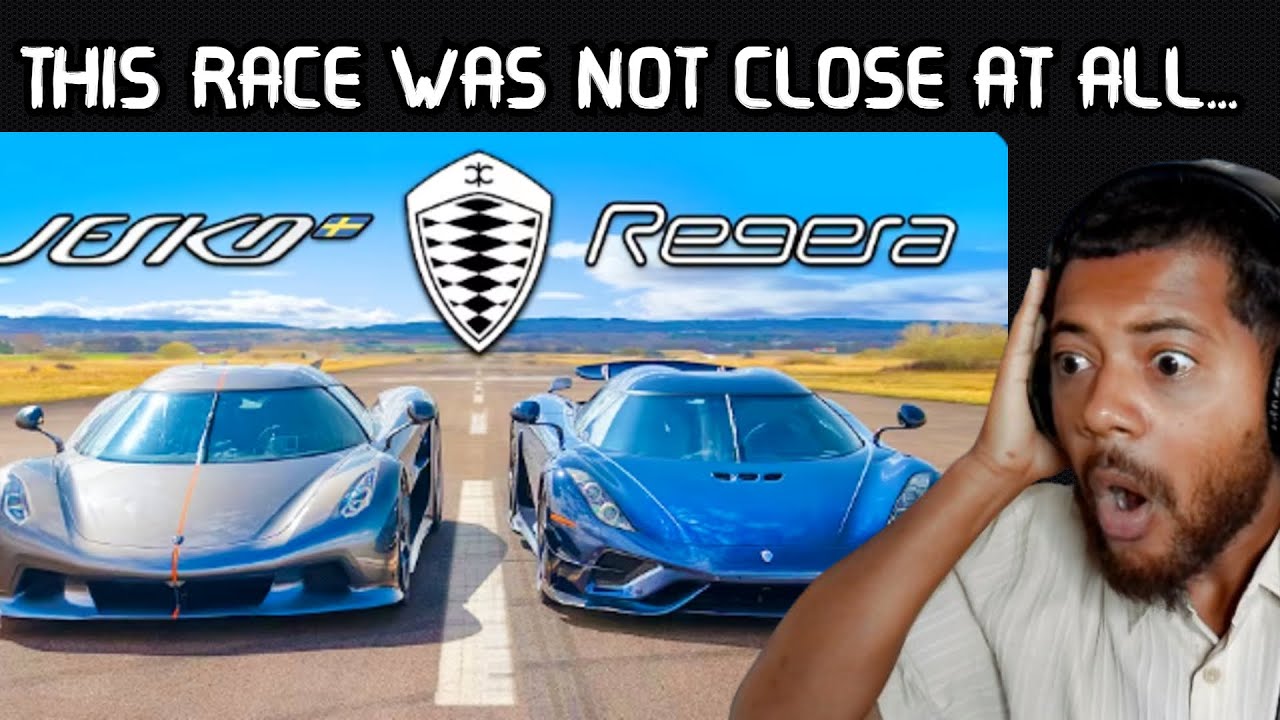 KOENIGSEGG Jesko Absolut vs Regera - Drag Race | Reaction