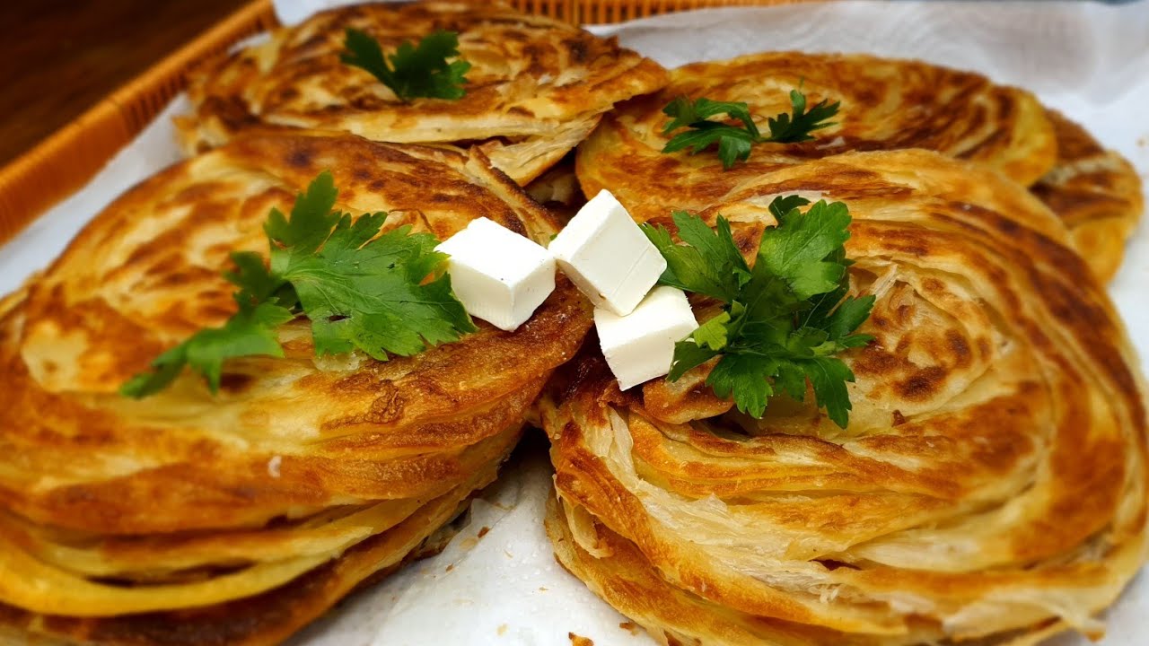 خبز البراتا الهندي/Indian paratha bread   خبز جباتي #شيف_نبيل part1