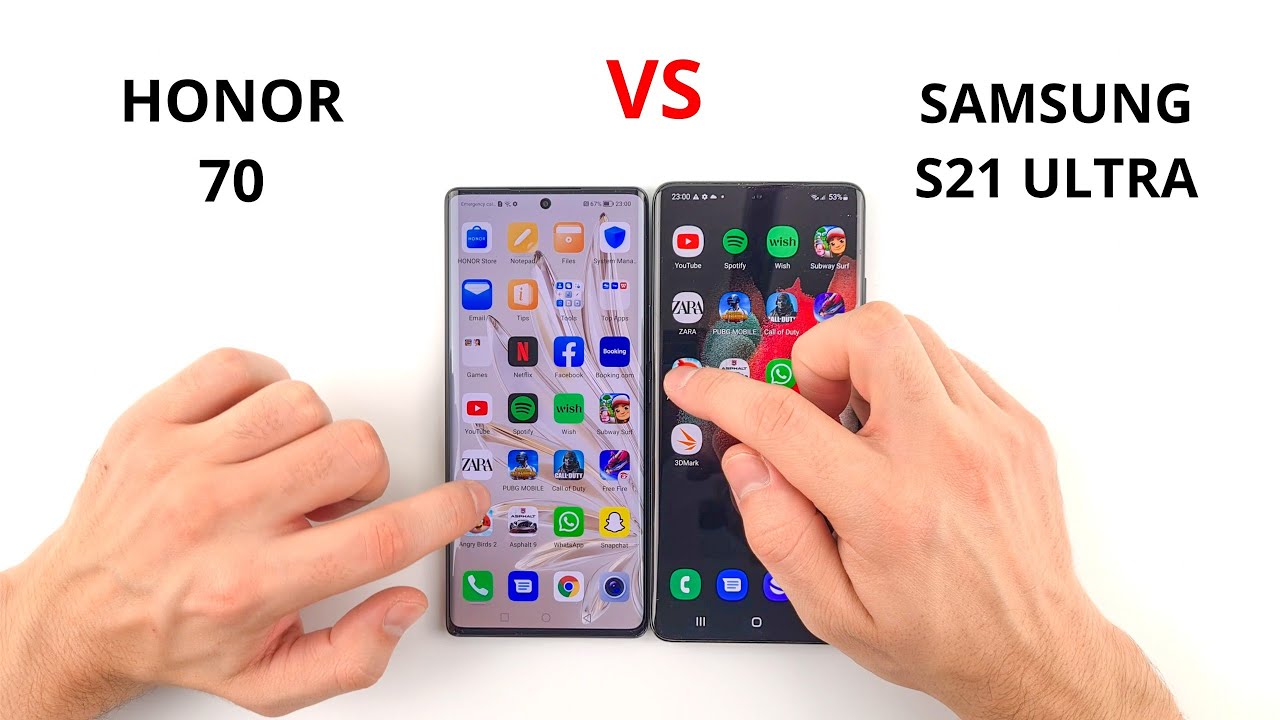 Honor 70 vs Samsung S21 Ultra | SPEED TEST