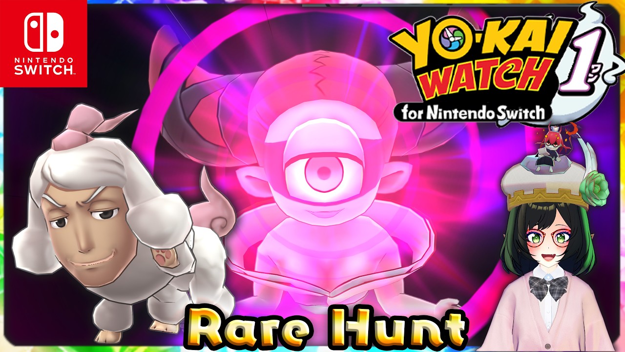 Rare Yo-kai Hunt in Yo-kai Watch 1 Remake! Dandoodle! — 100% Walkthrough Nintendo Switch