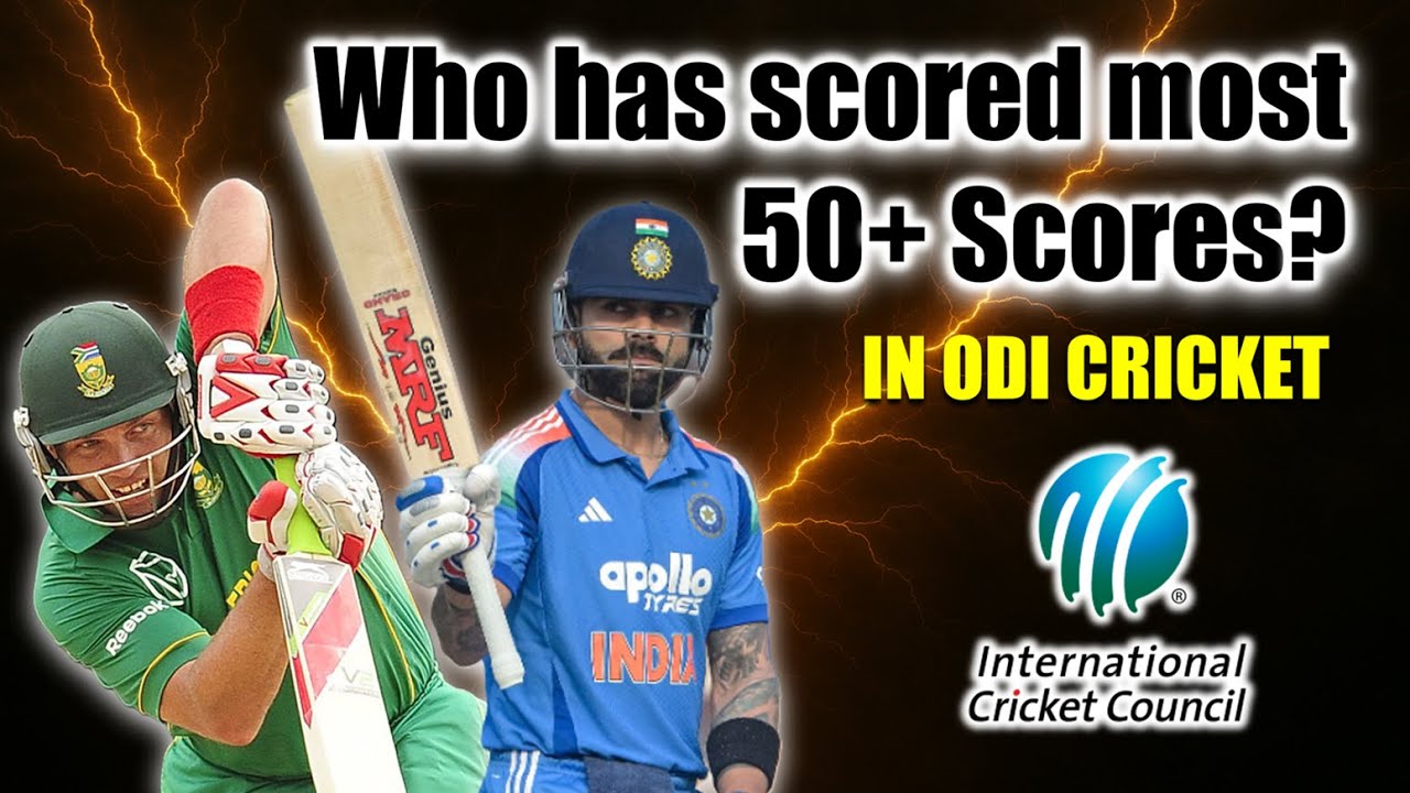 Top ODI Batsmen with Most 50+ Scores | Cricket Stats & Records