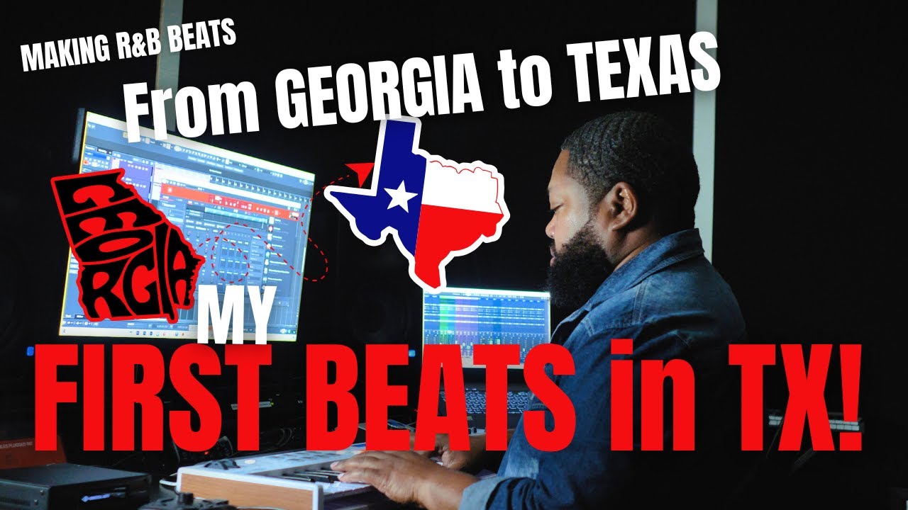 Making My First Beats In Texas | R&B Beat Making