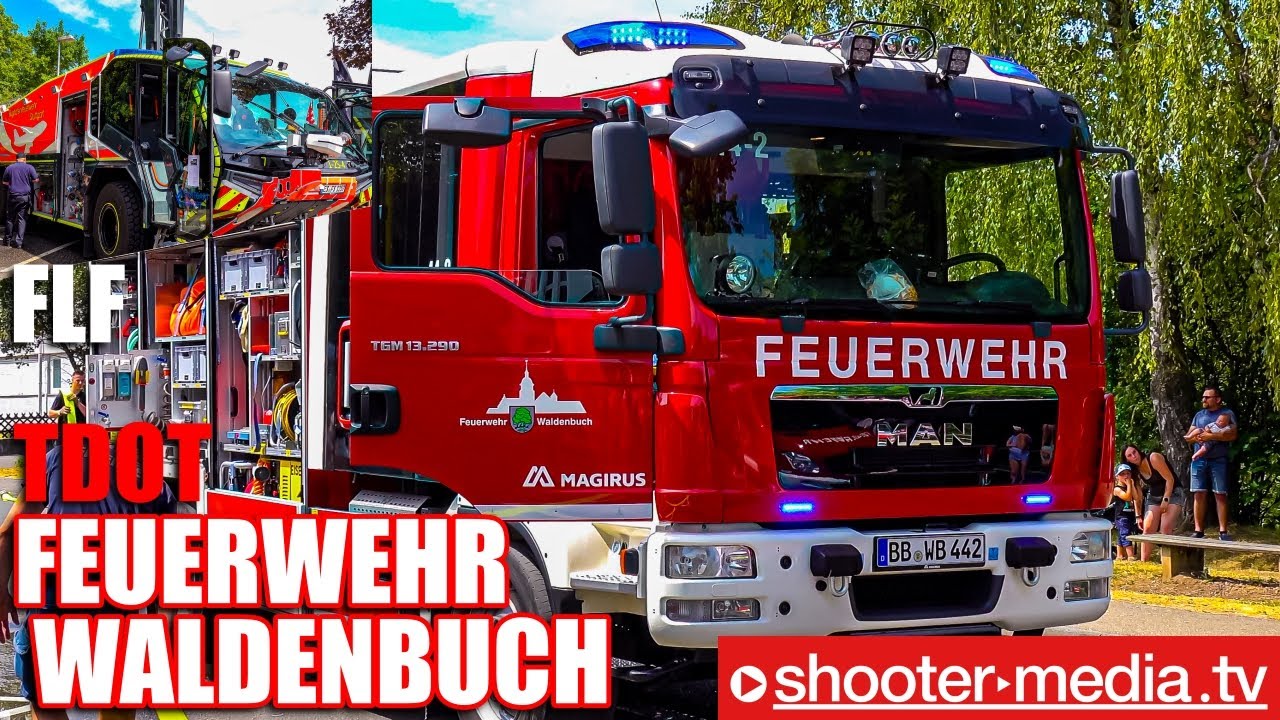 🚒  IMPRESSIONEN: TdoT FEUERWEHR WALDENBUCH  🚒 | 🚒  FLF Flughafenfeuerwehr Stuttgart  🚒