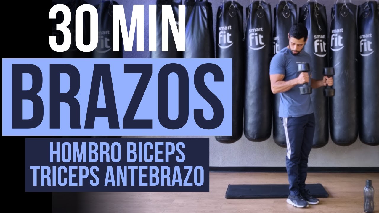 Rutina de Brazos con mancuernas 🔥 Hombro Biceps triceps y antebrazos A FUEGO 💪 SIN REPETIR