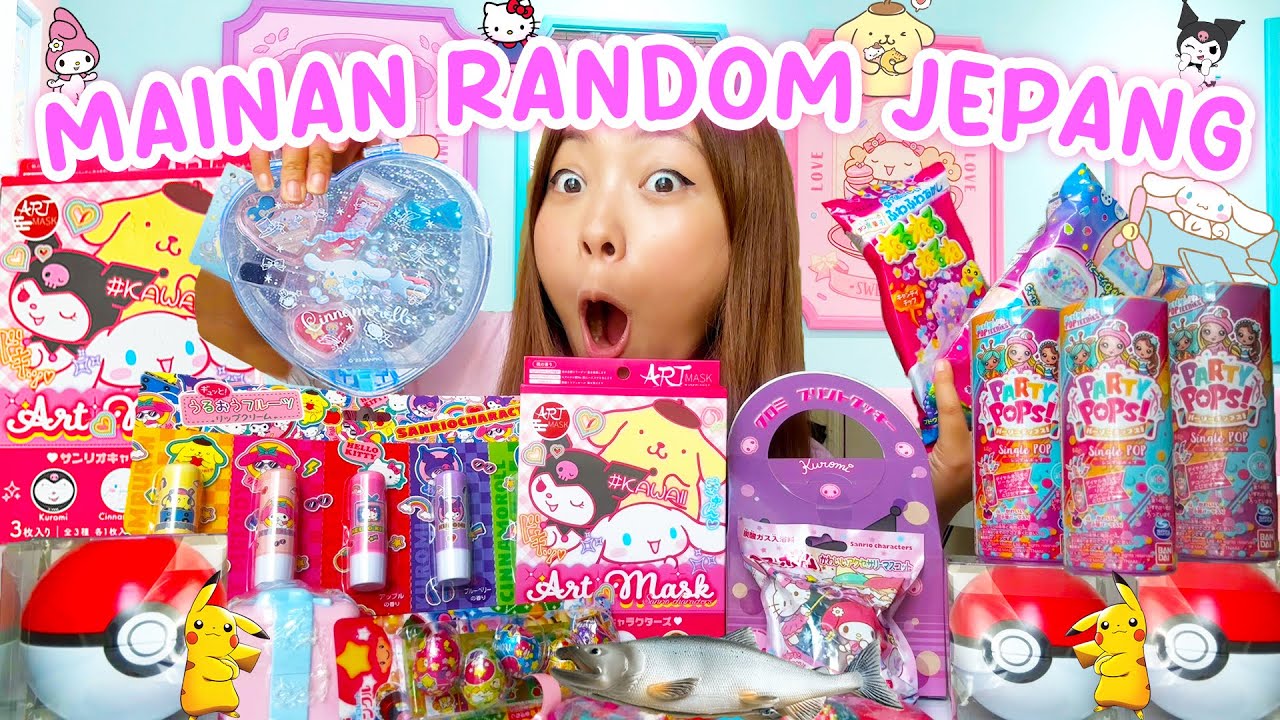 BORONG SEMUA BARANG RANDOM DI JEPANG 🤯🥳😱 BLINDBOX MY MELODY ,MAKEUP CINNAMOROLL,&nbsp;MASKER&nbsp;SANRIO