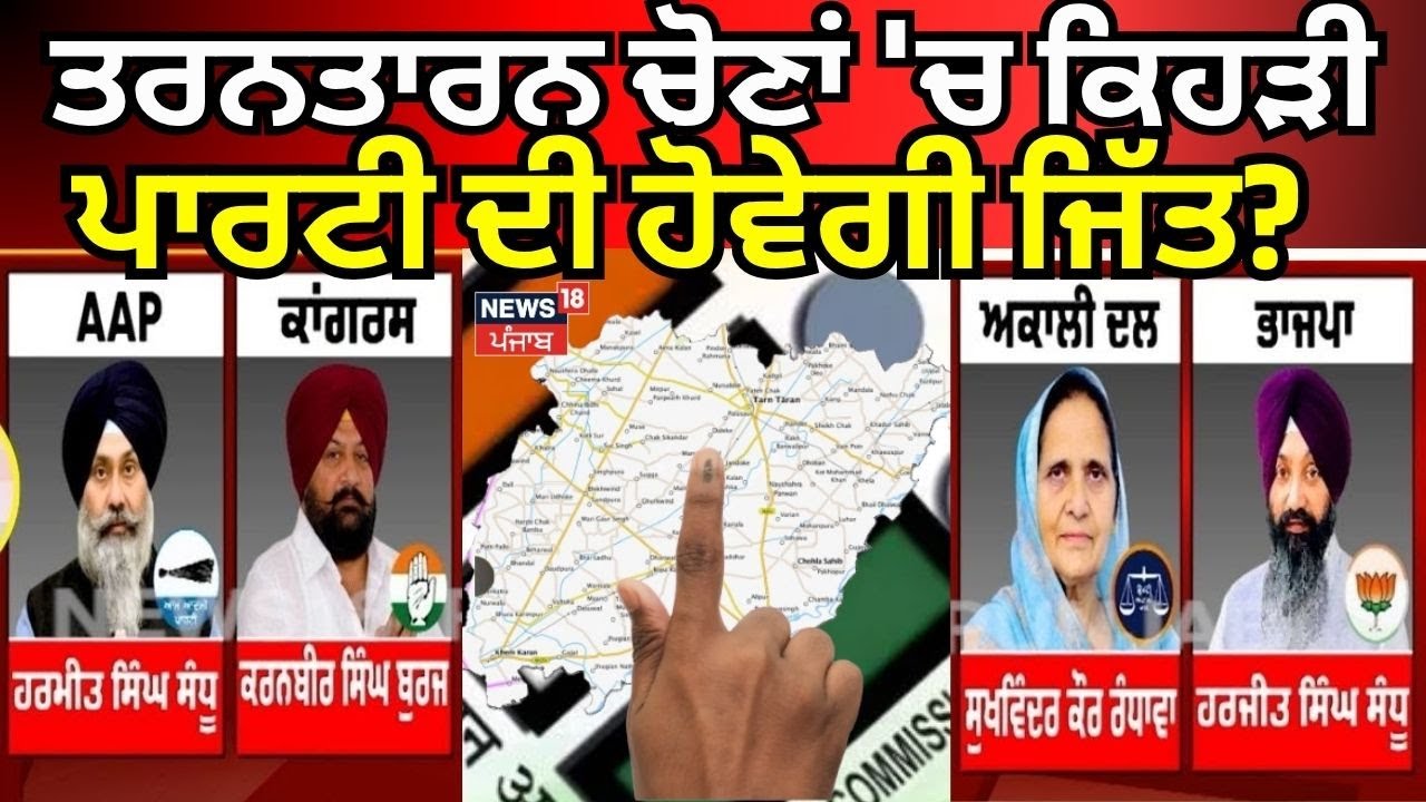 Tarn Taran Bypoll | ਤਰਨਤਾਰਨ ਚੋਣਾਂ 'ਚ ਕਿਹੜੀ ਪਾਰਟੀ ਦੀ ਹੋਵੇਗੀ ਜਿੱਤ? ਲੋਕਾਂ ਦੇ ਕੀ ਨੇ ਮੁੱਦੇ |News18 Punjab