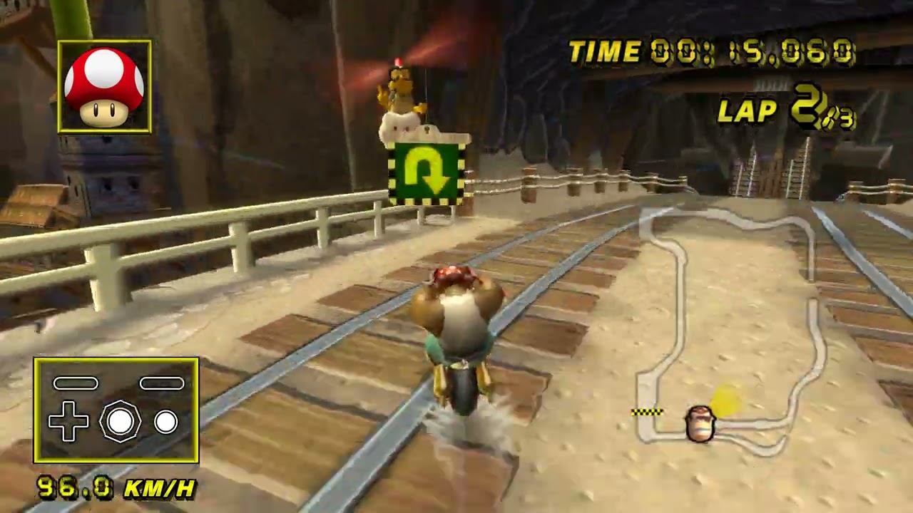 [MKWii] Wario's Gold Mine (Glitch) - 31.344