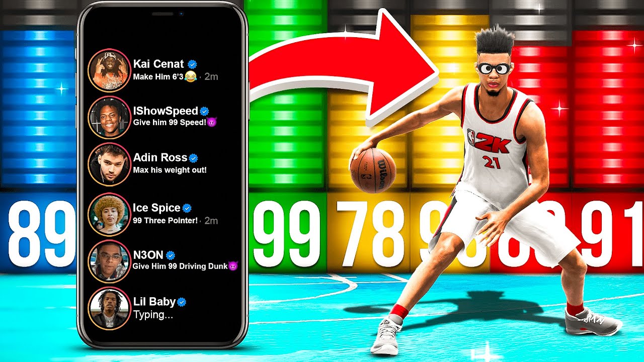 NBA 2K24 But CELEBRITIES Create My BUILD..