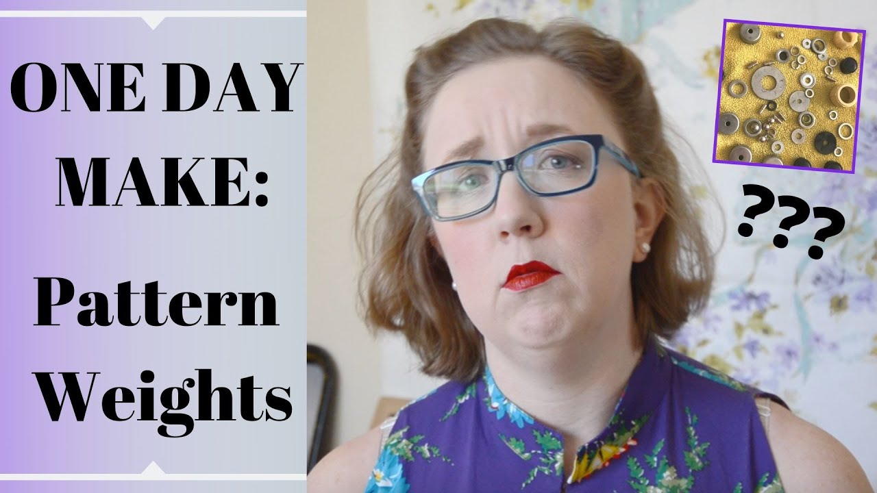 HOW TO MAKE PATTERN WEIGHTS, DIY Pattern Weights from items in your garage || One Day Make