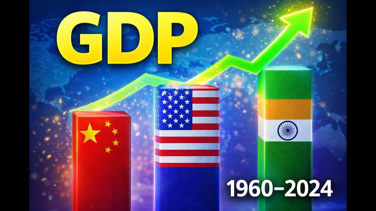 Top 100 Countries by GDP (1960-2024) | 3D Bar Chart Race | World Economy