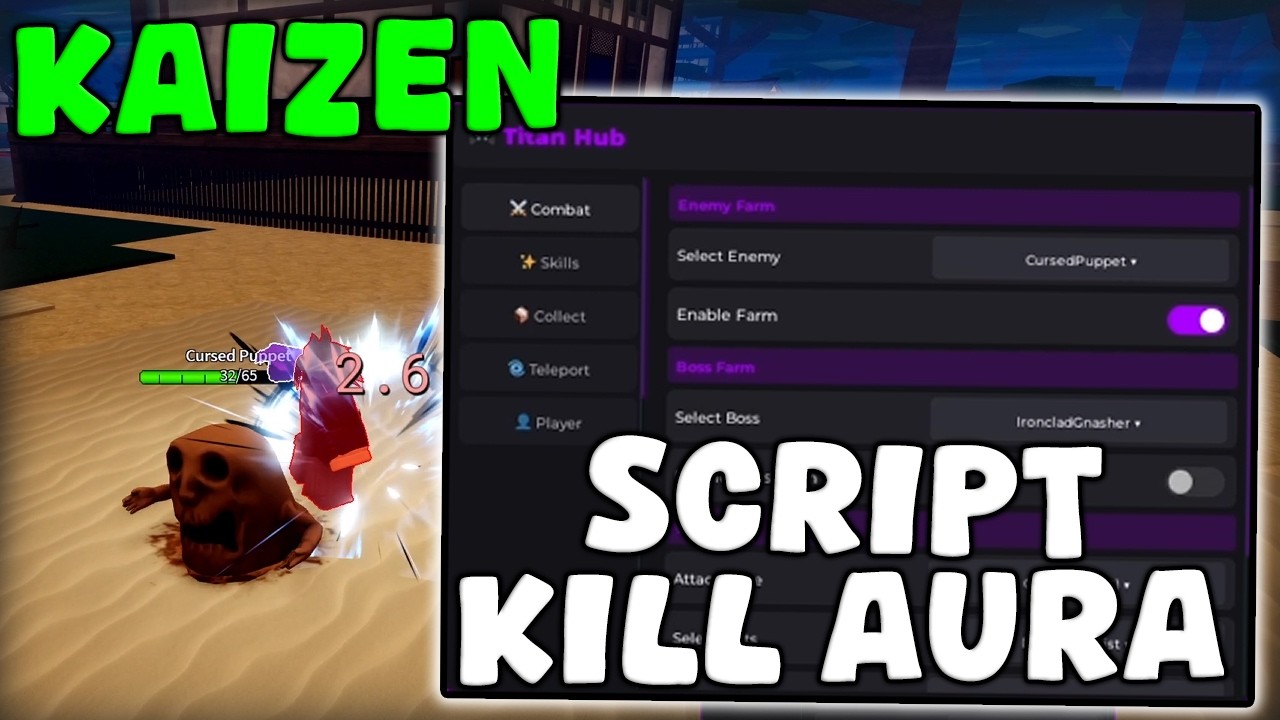 [🔥НОВИНКА] Скрипт Roblox Kaizen Kill Aura, Auto Boss, Auto Quest Pastebin 2026