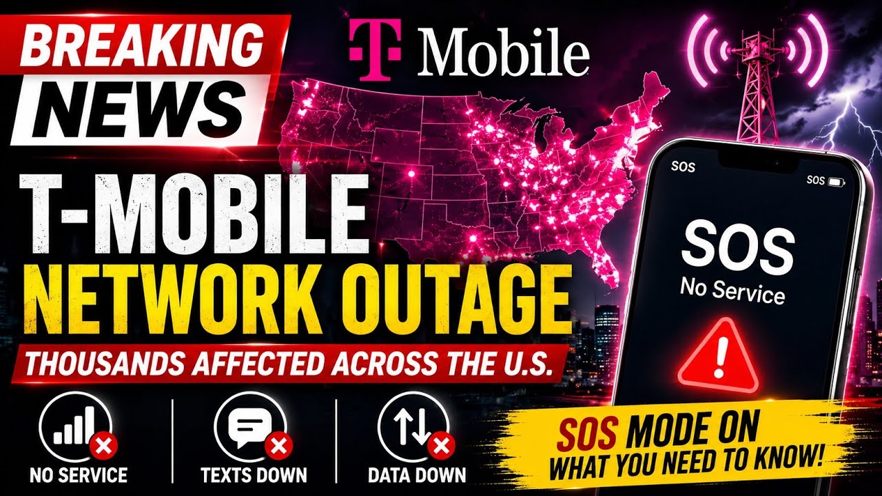 T-Mobile Network Outage Leaves Thousands in SOS Mode Across the U.S. | Breaking News