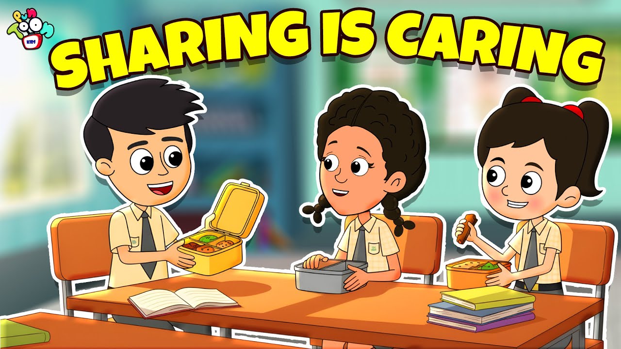 Sharing is Caring | New School Friend | Cartoon | Moral Story | PunToon Kids Hindi