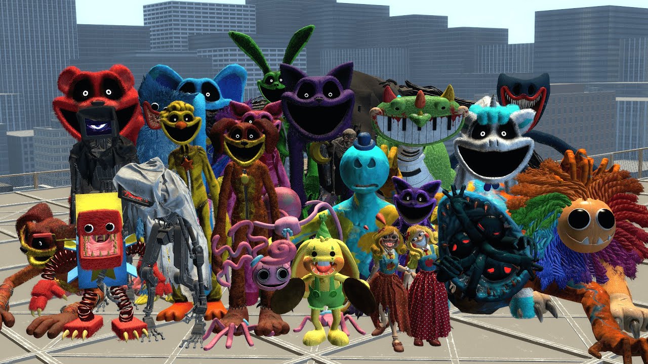 Surviving the Poppy Playtime Family, Chapter 1, 2, 3 & 4 | Garry's Mod