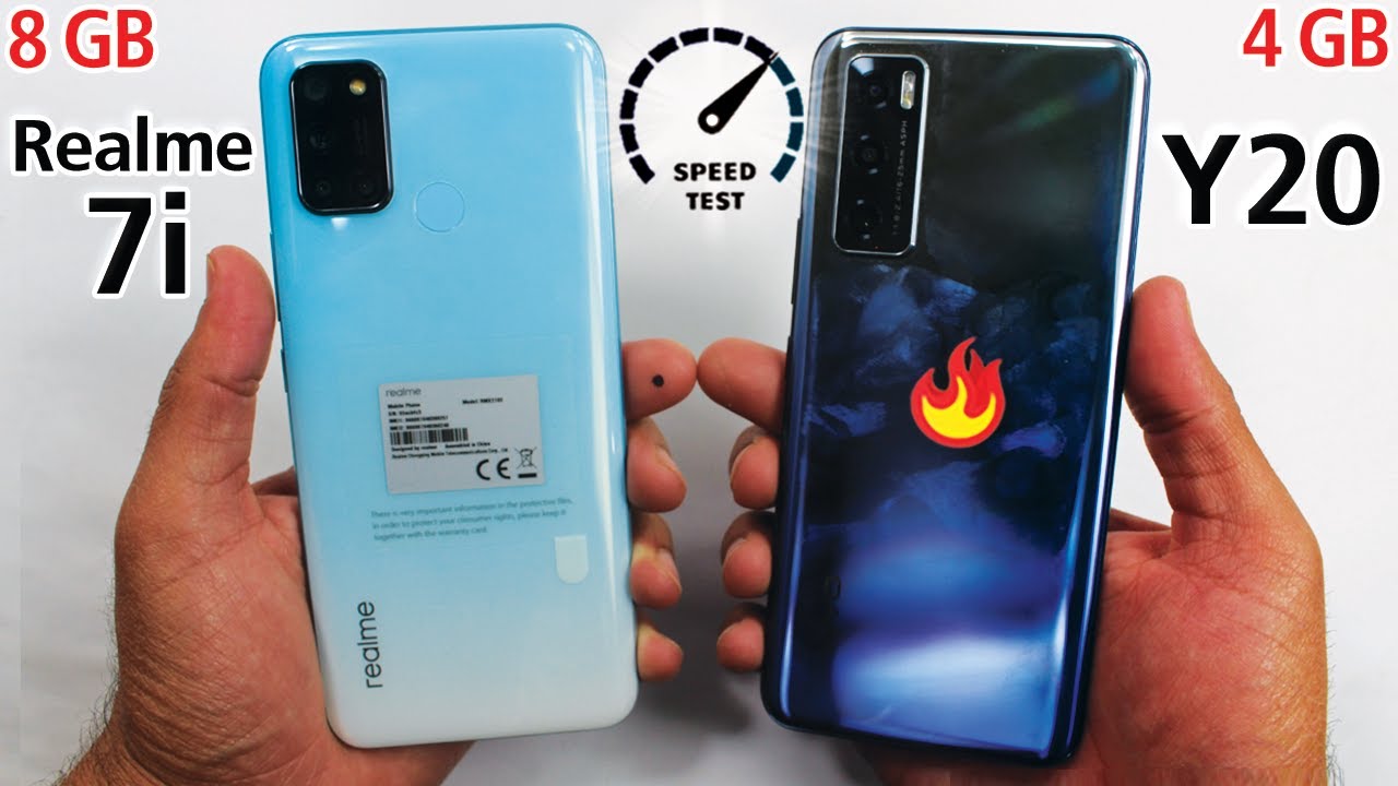 Realme 7i vs Vivo Y20 - Speed Test & Comparison!