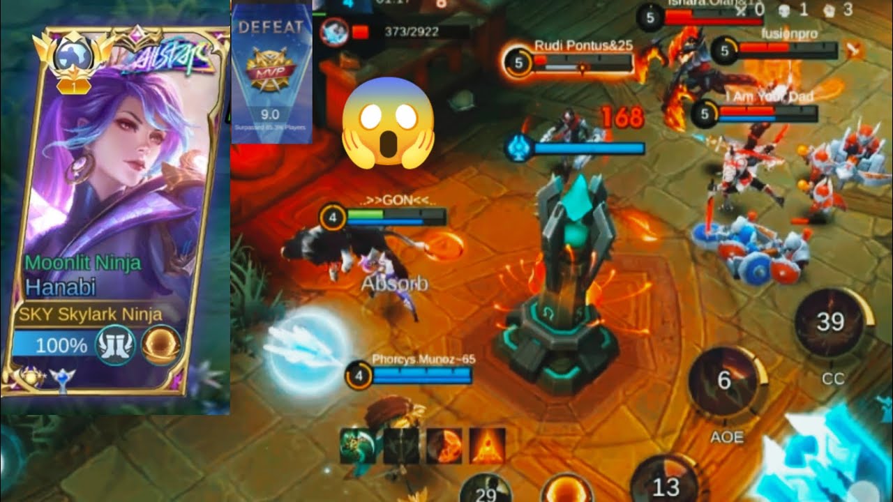 Hanabi high killing skill --😱😱 but last is funny ..🤣😁 #viral #mlbb #hanabi #youtube #mobilelegends 