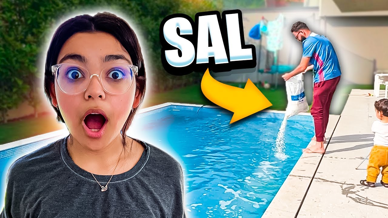 ELE JOGOU SAL NA PISCINA!!!