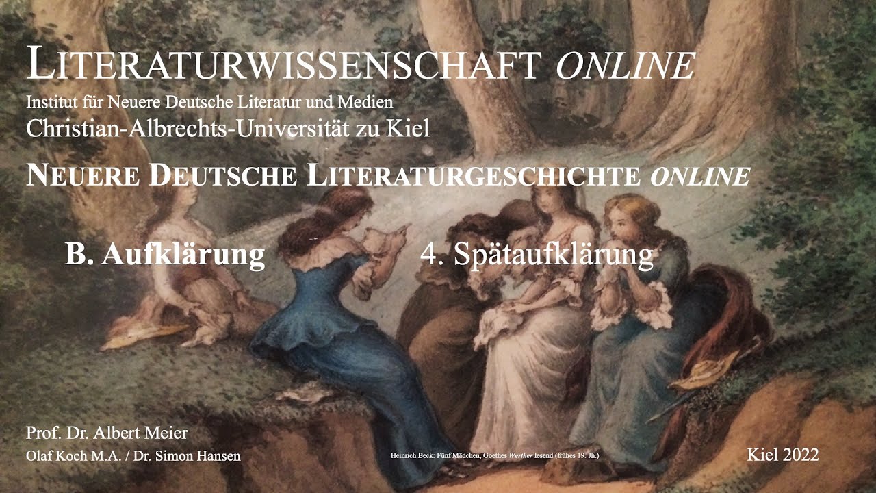 Literaturgeschichte online - Spätaufklärung (Sturm und Drang) 9 von 17