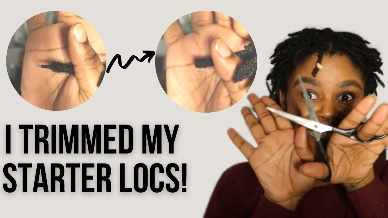 Trimming My Starter Locs | Thin Ends | Thicker-Looking Locs