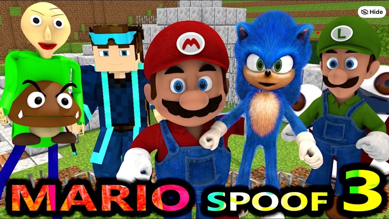 SUPER MARIO SPOOF 3 *SUPER WORLD 64* (official) Ft. Team Sonic! Minecraft Animation Series Season 1