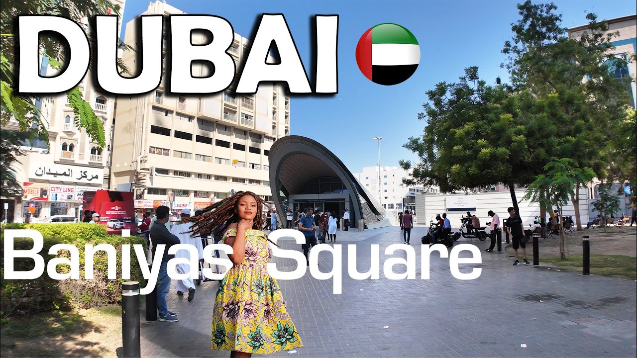 Baniyas Square ( بني ياس ) Naif Deira, Dubai | walking Tour [4K]