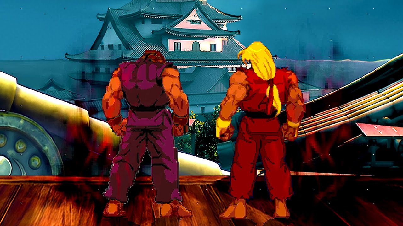 EVIL RYU vs EVIL KEN - The Battle of the Dark Hadokens!