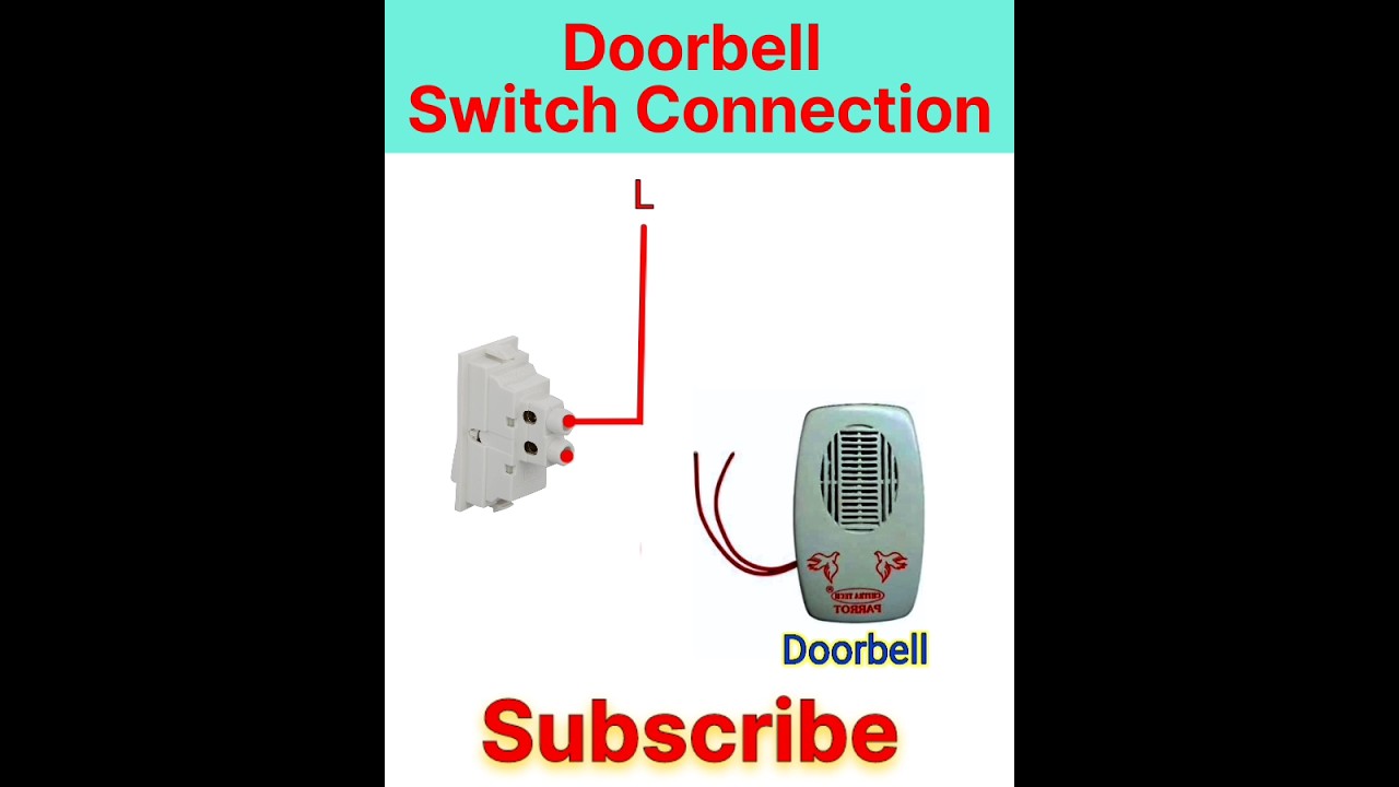 How To Doorbell Switch Connection | Bell Connection | Push Switch | Shorts | Viral | Trending
