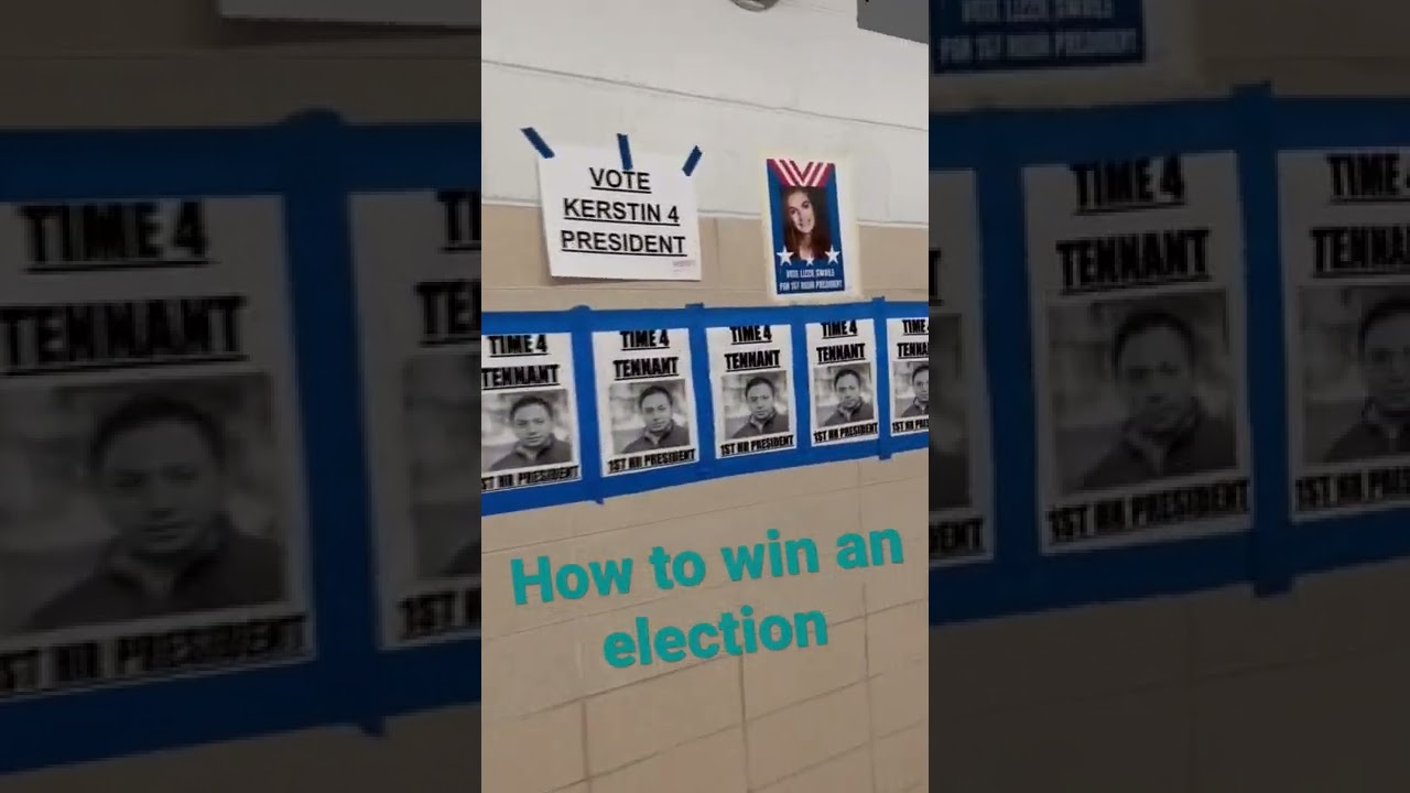 How to win an election in High School 😎
