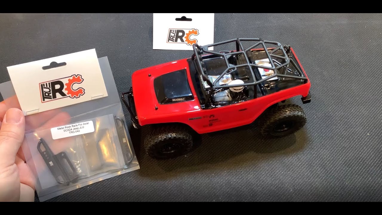 Axial SCX24 Deadbolt Metal Side Steps Upgrade!
