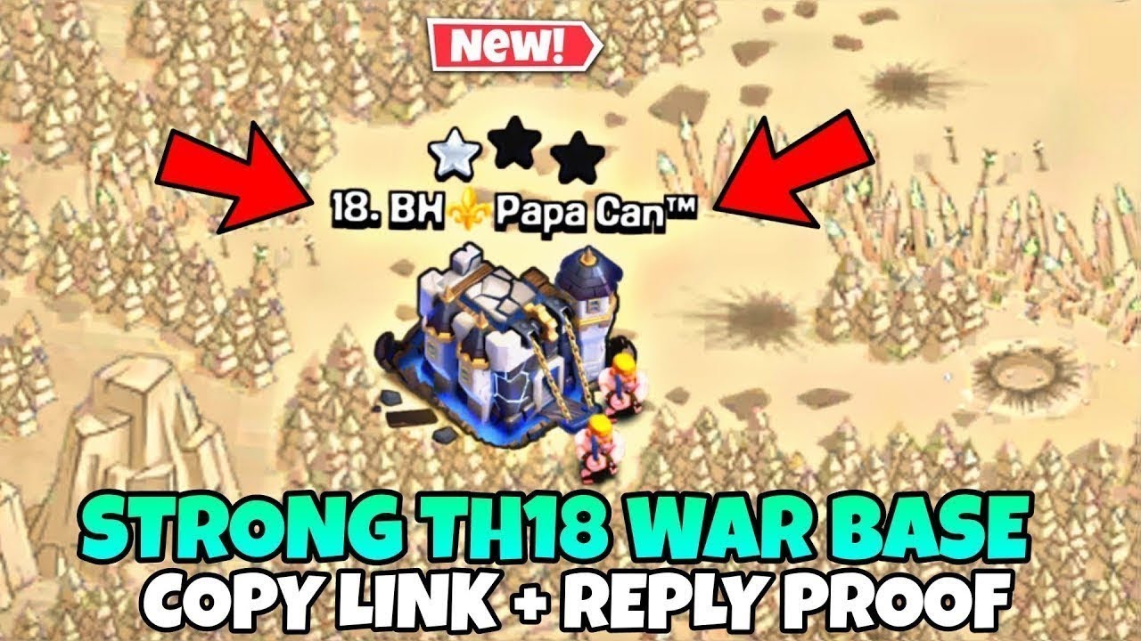 TOP Pro Player Failed In This Op Th18 War Base Link With Replay Proof | 2026 Th18 War Base Link