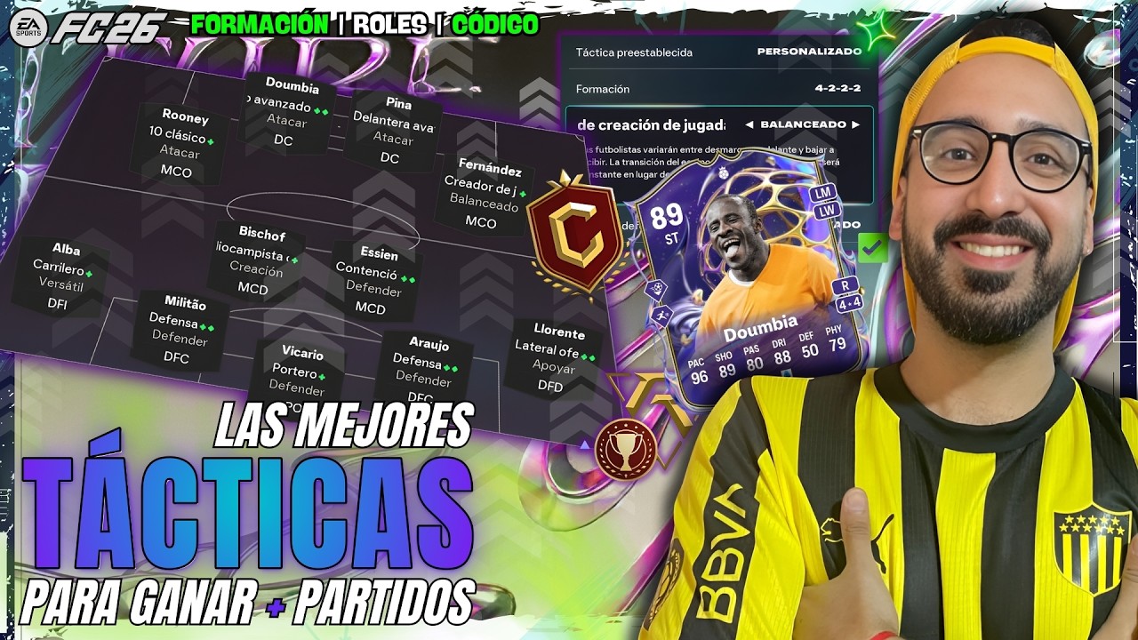 QUIERES GANAR EN FC26 ?  Las TACTICAS 4-2-2-2 son META POST-PARCHE