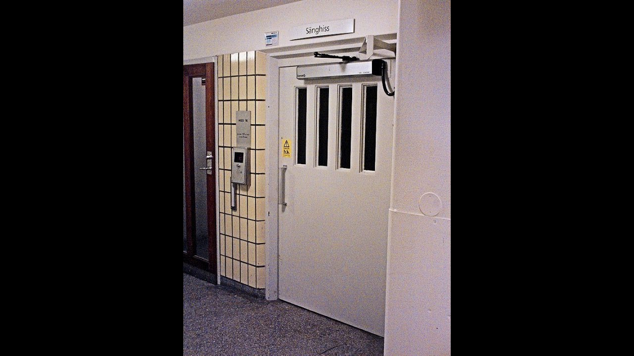 Beautiful old elevators in the hospital of Danderyd, Sweden