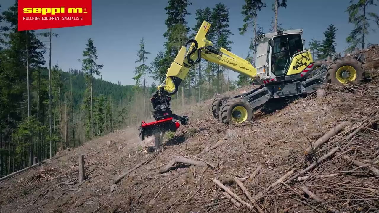 SEPPI M. - E20 direct Excavator Forestry Mulchers with Direct Drive