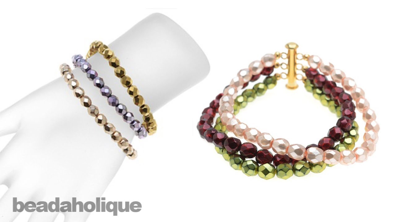 Instructions for Making the Ashley Multi-Strand Bracelet Kit