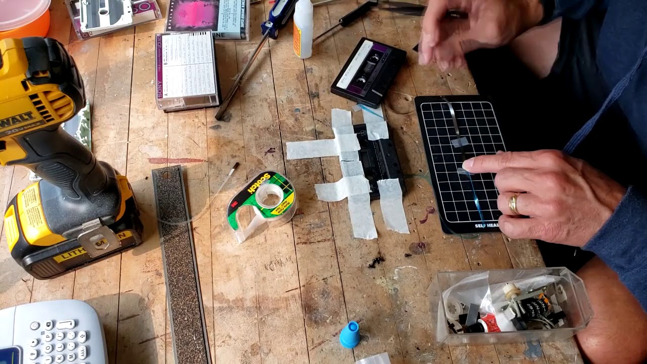 Transplanting Cassette Tape from One Cassette Shell to Another (with welded shell)