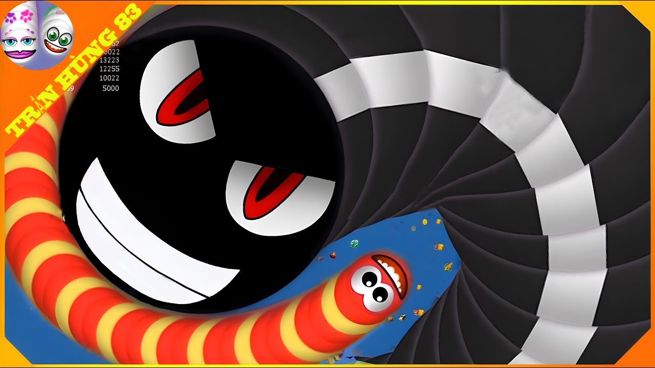 🐍WORMSZONE.IO | GIANT SLITHER SNAKE TOP 01 / Epic Worms Zone Best Gameplay! | Trần Hùng 83