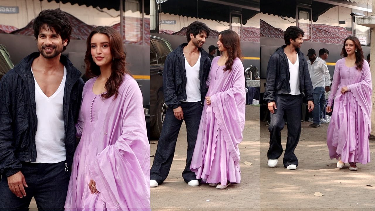 Shahid Kapoor And Triptii Dimri Together Promoting O'Romeo Movie
