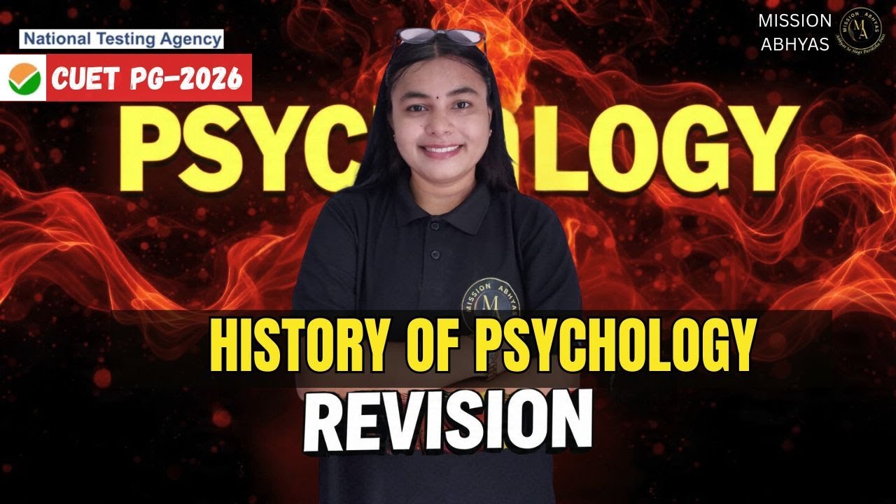 CUET PG Psychology 2026 🔥 Most Important Topics | Revision  | History of Psychology | By Nirdesh