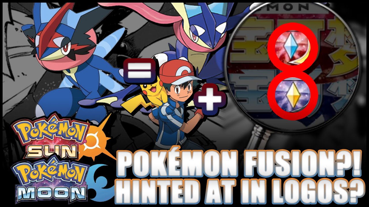 Pokémon Sun and Moon - POKÉMON FUSIONS? Fusions potentially hinted at in logo!