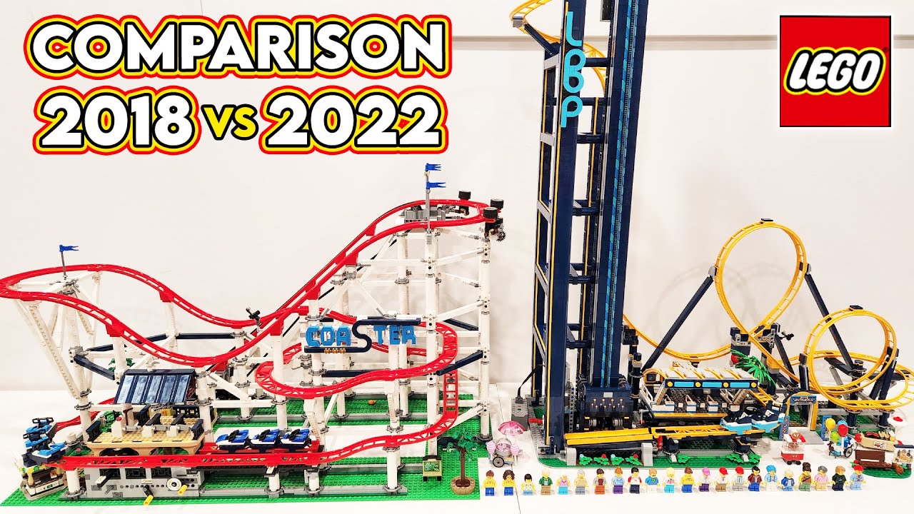 LEGO Roller Coaster Comparison! (10261 | 2018 vs 10303 | 2022)